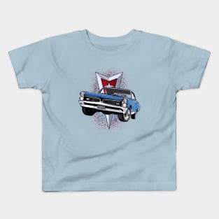 Blue 67 Pontiac GTO Kids T-Shirt